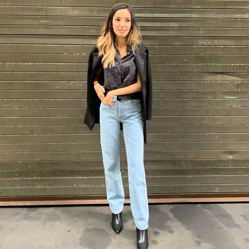 Revice light wash straight jeans